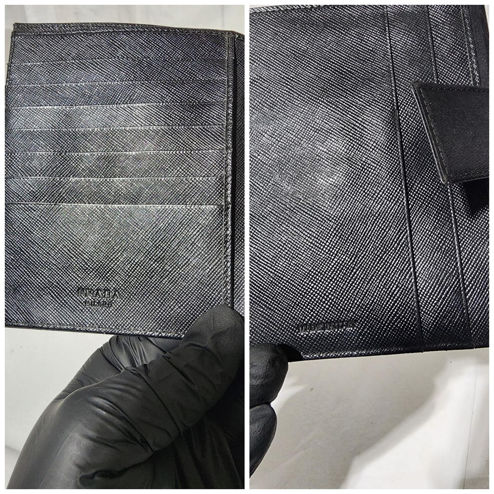 Prada Nylon Compact Wallet Black - Picture 13 of 13